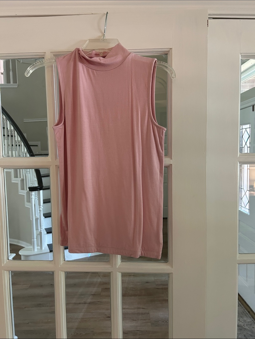 Jcrew Sleeveless Mock Neck Tank Top - Pink